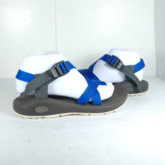 Chaco Women's Z Cloud US8 Blue Gray Strappy Hiking Outdoor Sandals Shoes - Picture 8 of 16